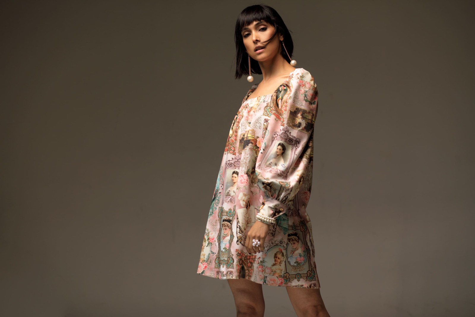 Vestido Oversize manga larga